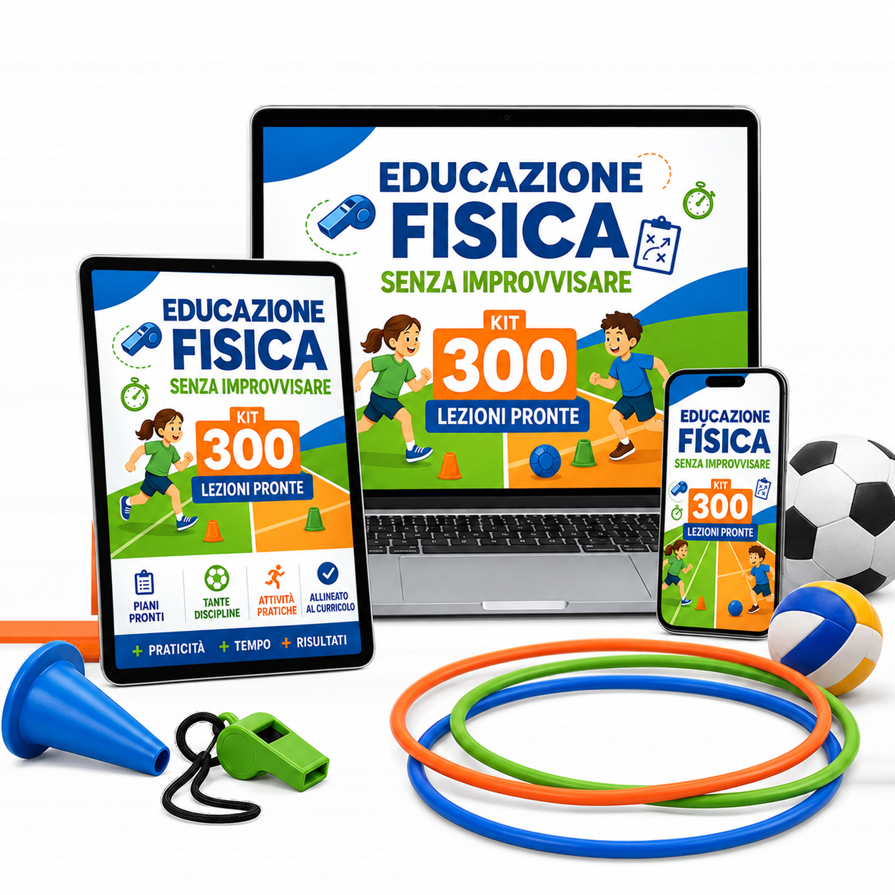 Piattaforma Educazione Fisica Senza Improvvisare su telefono, tablet e computer